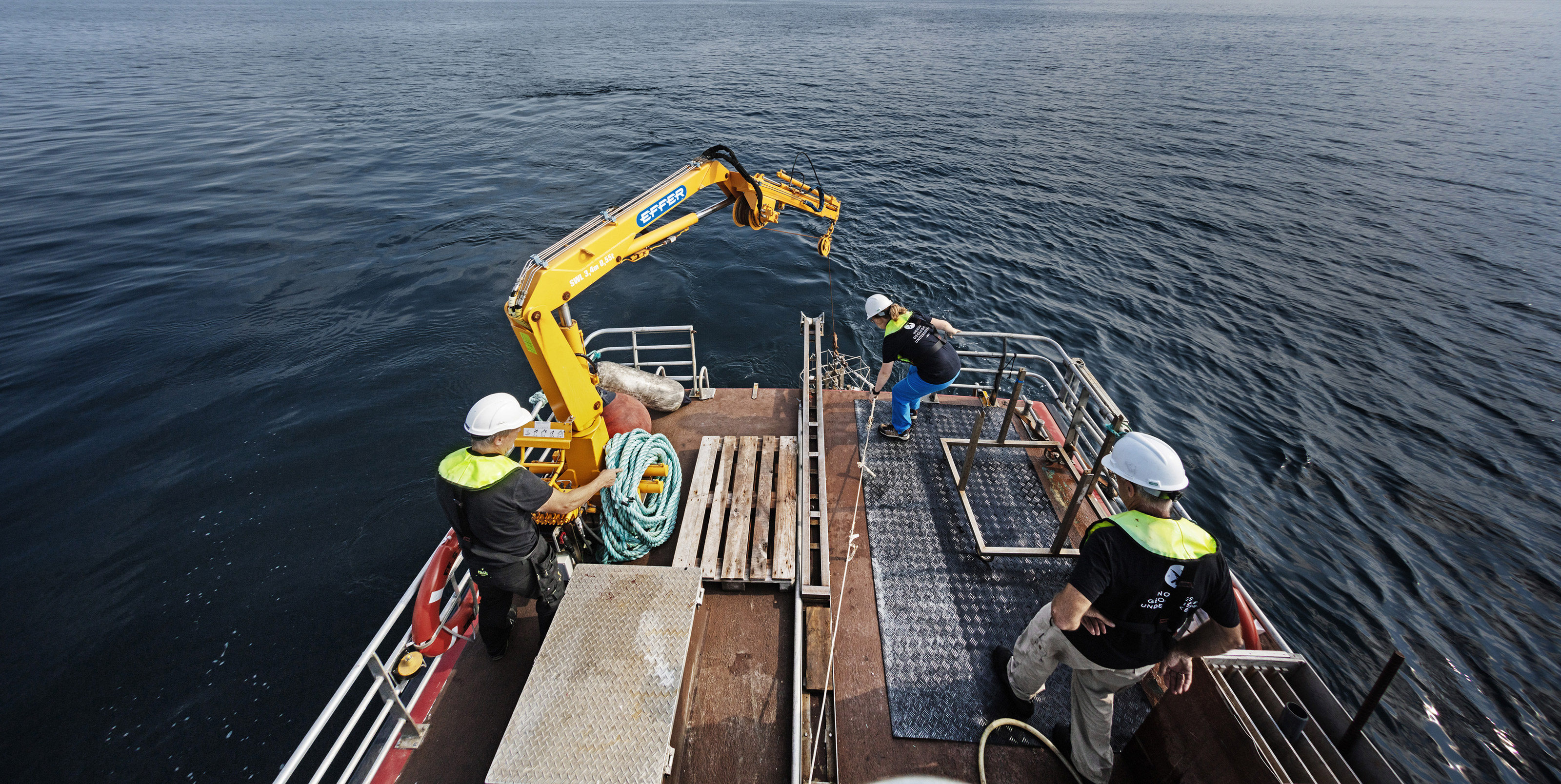 FF «Seisma» under datainnsamling til prosjektet Marine grunnkart i kystsonen. Foto: Geir Mogen